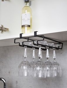 Colgador Copas Interior Armario Klea Negro 53258