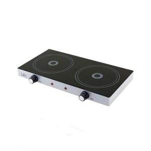 Cocina Vitro 2 Placas 1200w Cuerpo Metal. V141