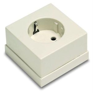 Base Toma Tierra Lateral Superficie 5023 Blanco