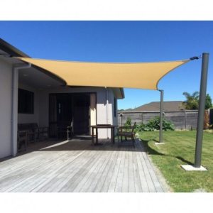 Kit Sombreo Poliester Cuadrado 3,6x3,6 Beige