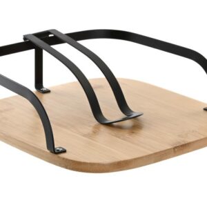 Servilletero Acero Bambu Negro