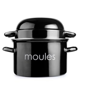 Olla Mejillones 22cms Negra