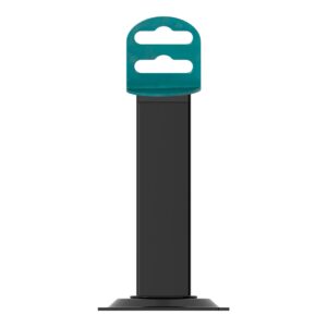 Pata Cuadrada Negra 100mm