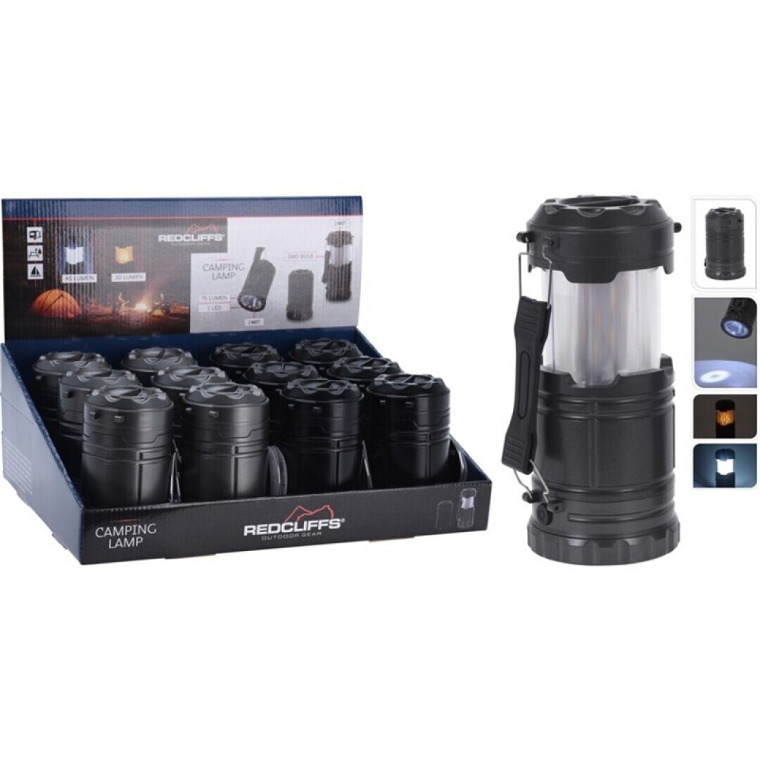 Lampara Camping Negra Multiusos