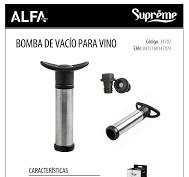 Bomba Vacio 2 Tapones Supreme