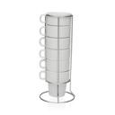 Set 6 Tazas Cafe Con Stand